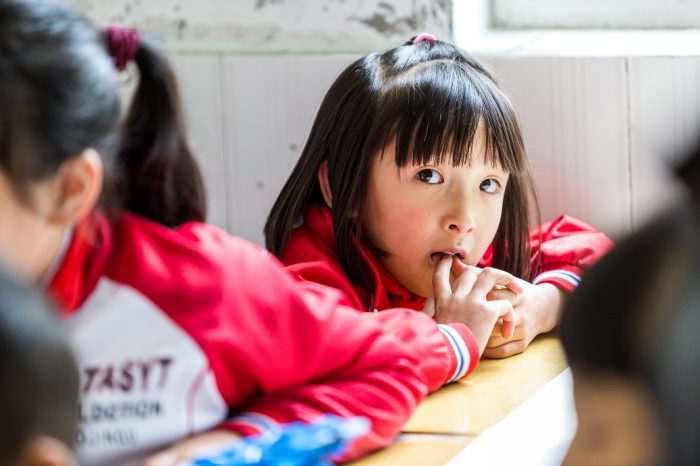 geely kid with red shirt